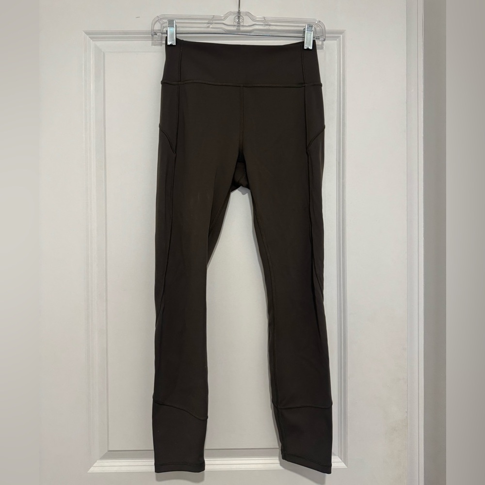 Lululemon Wunder Under Dark Olive Leggings 25 inches